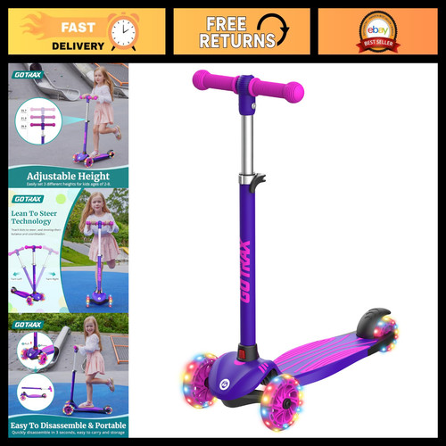 Purple kids kick scooter - purple,