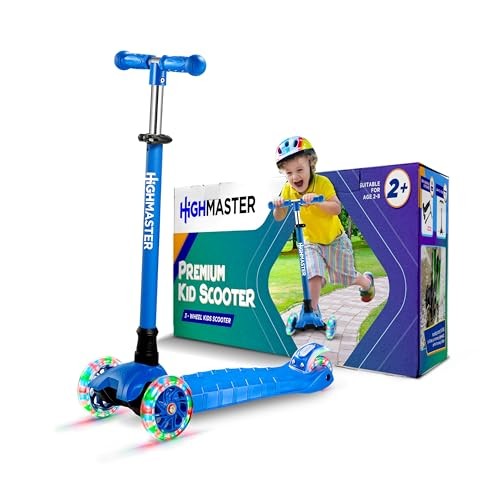 Blue wheel kick - 3-wheel, scooter