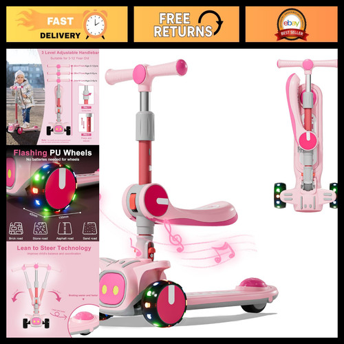 Kids scooter 3 wheel - 2-in-1,